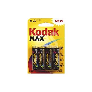 Pilas Kodak Max AA 4 pack